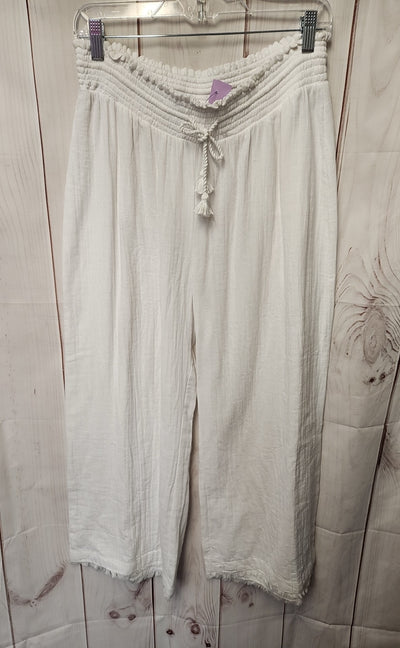 NWT Helen Jon Women's Size L White Pants