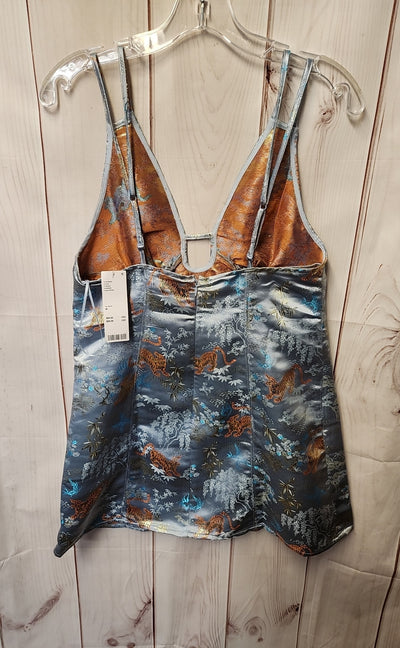 NWT Urban Outfitters Women's Size M Blue Floral Dress