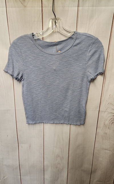 American Eagle Women's Size S Blue Short Sleeve Top