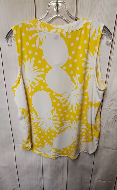 Ann Taylor Women's Size M Yellow Sleeveless Top