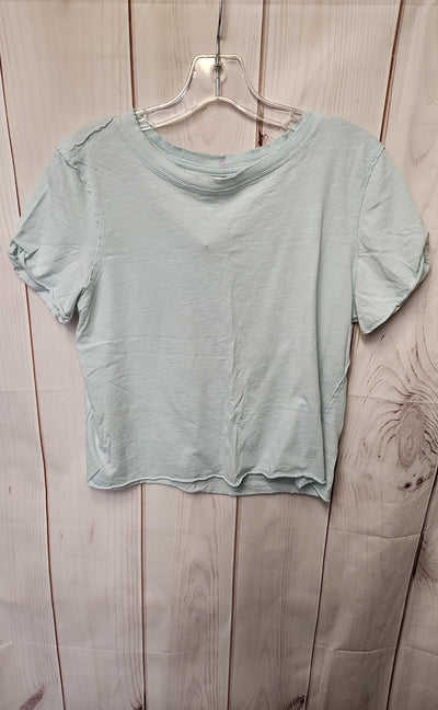 Anthropologie Women's Size XS Light Blue Short Sleeve Top