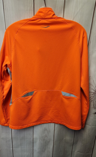 Saucony Women's Size M Orange Long Sleeve Top