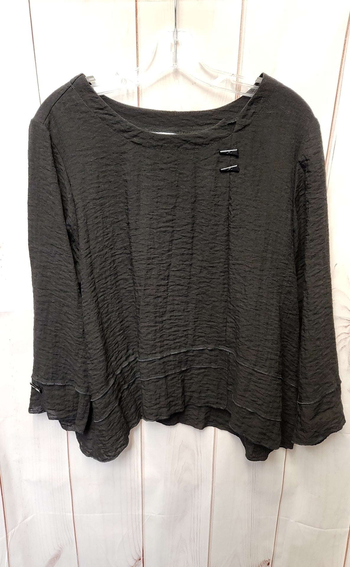 Habitat Women's Size M Black Long Sleeve Top