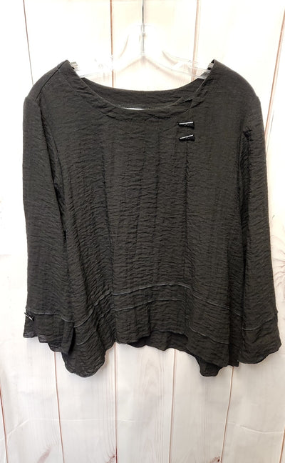 Habitat Women's Size M Black Long Sleeve Top