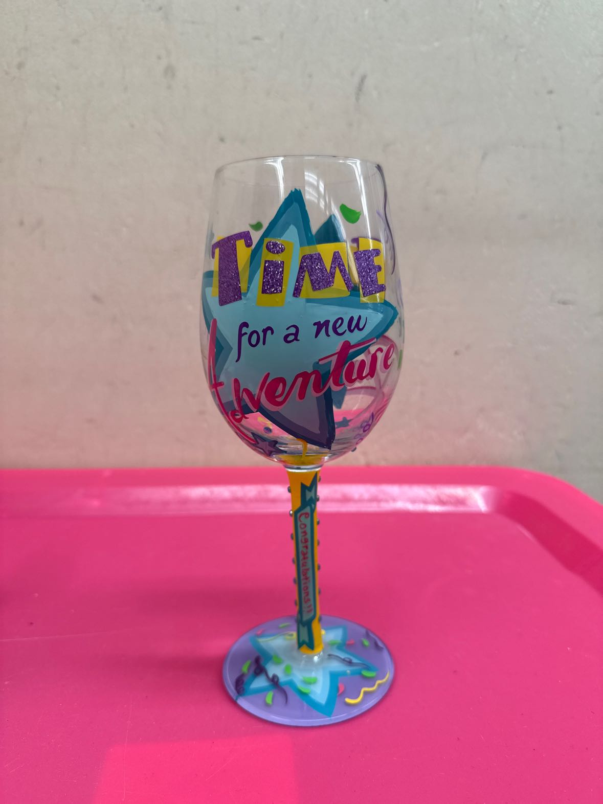 Lolita Adventure Painted Wine Glass