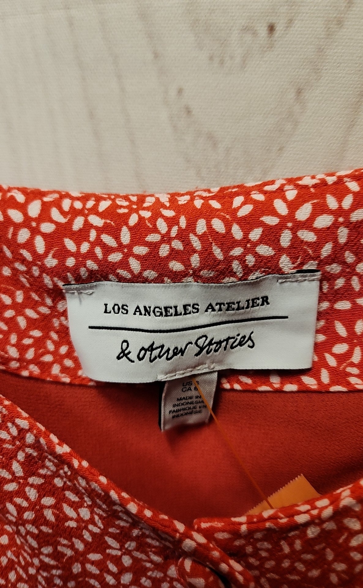 & Other Stories Women's Size 6 Red Floral Dress
