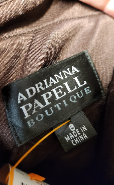 Adrianna Papell Women's Size 8 Brown Dress