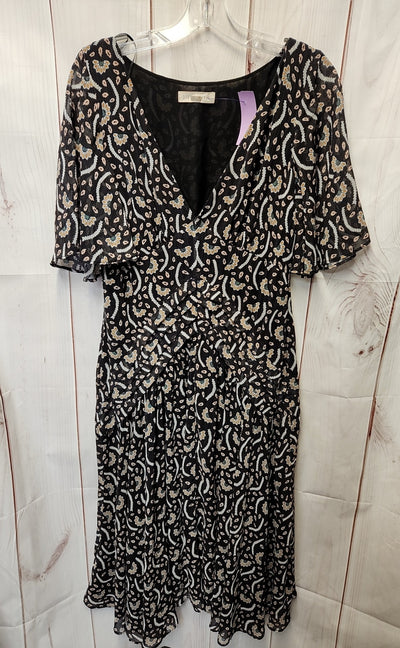 Stevie May Women's Size L Black Floral Dress
