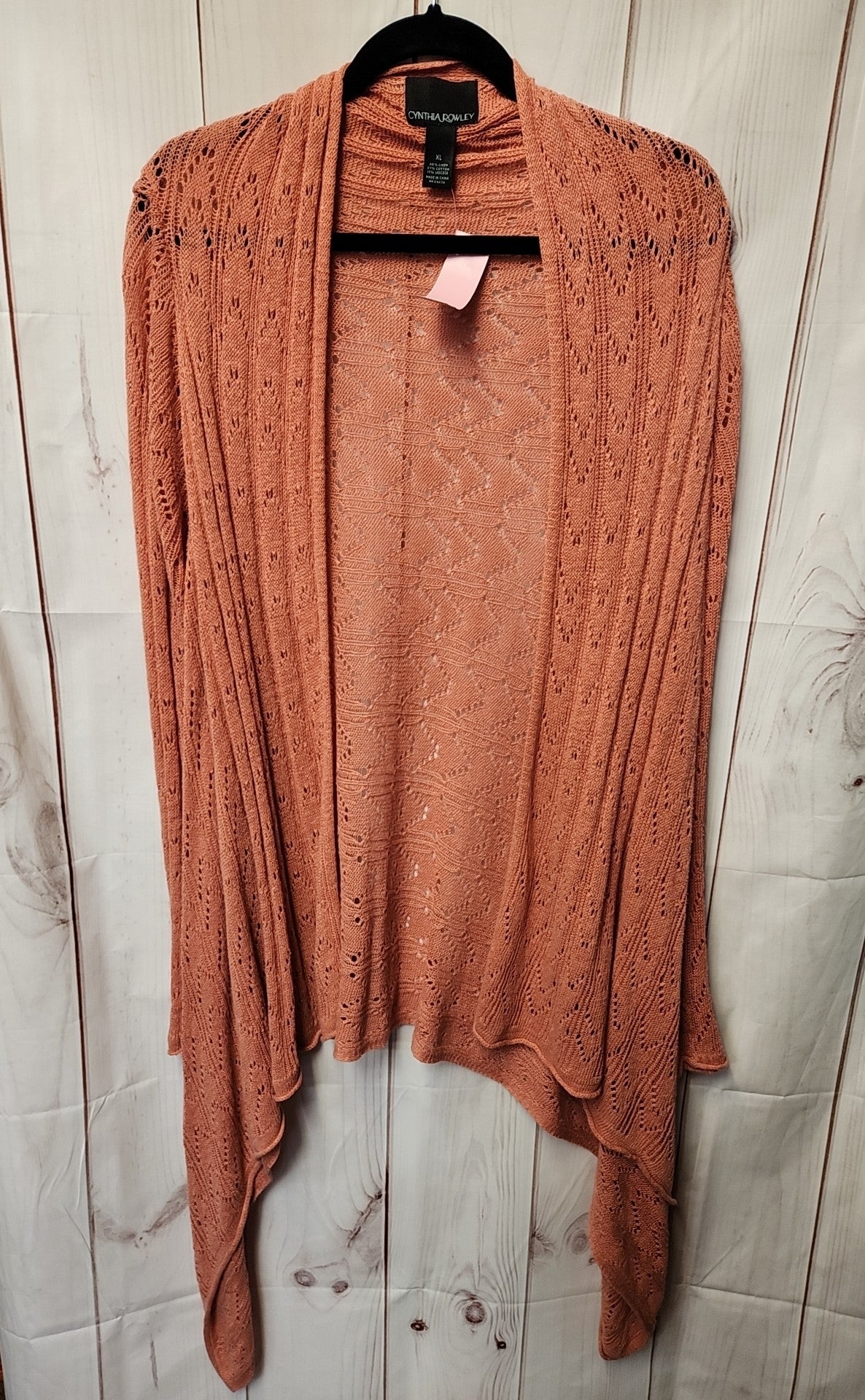 Cynthia Rowley Women's Size XL Pink Cardigan