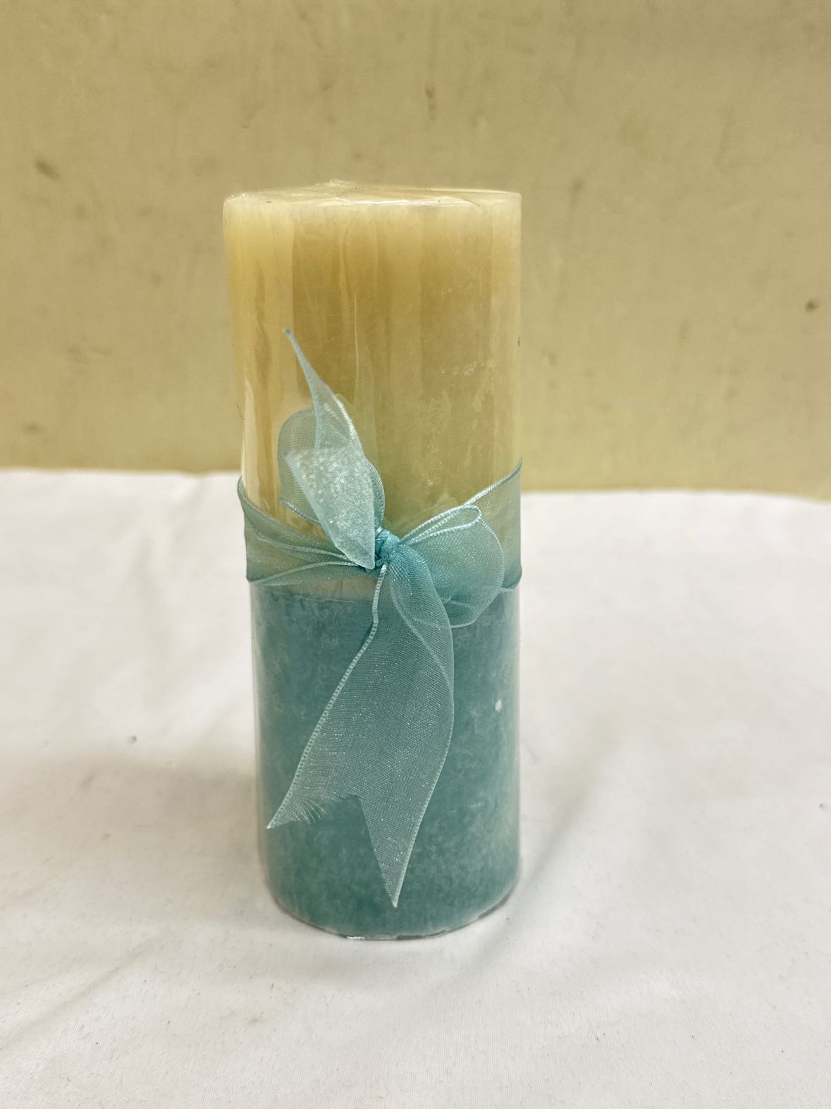 Blue Pillar Candle