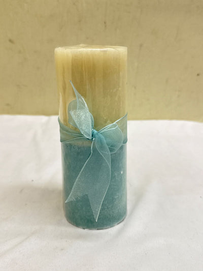 Blue Pillar Candle