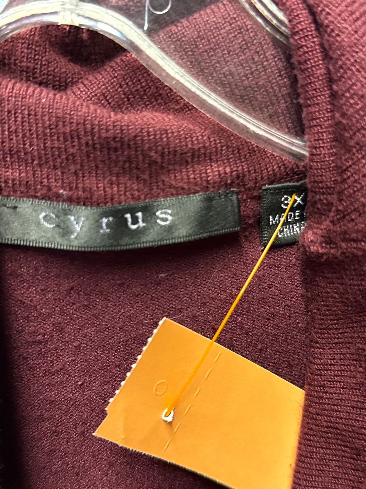 Cyrus Women's Size 3X Maroon Sweater