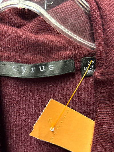 Cyrus Women's Size 3X Maroon Sweater