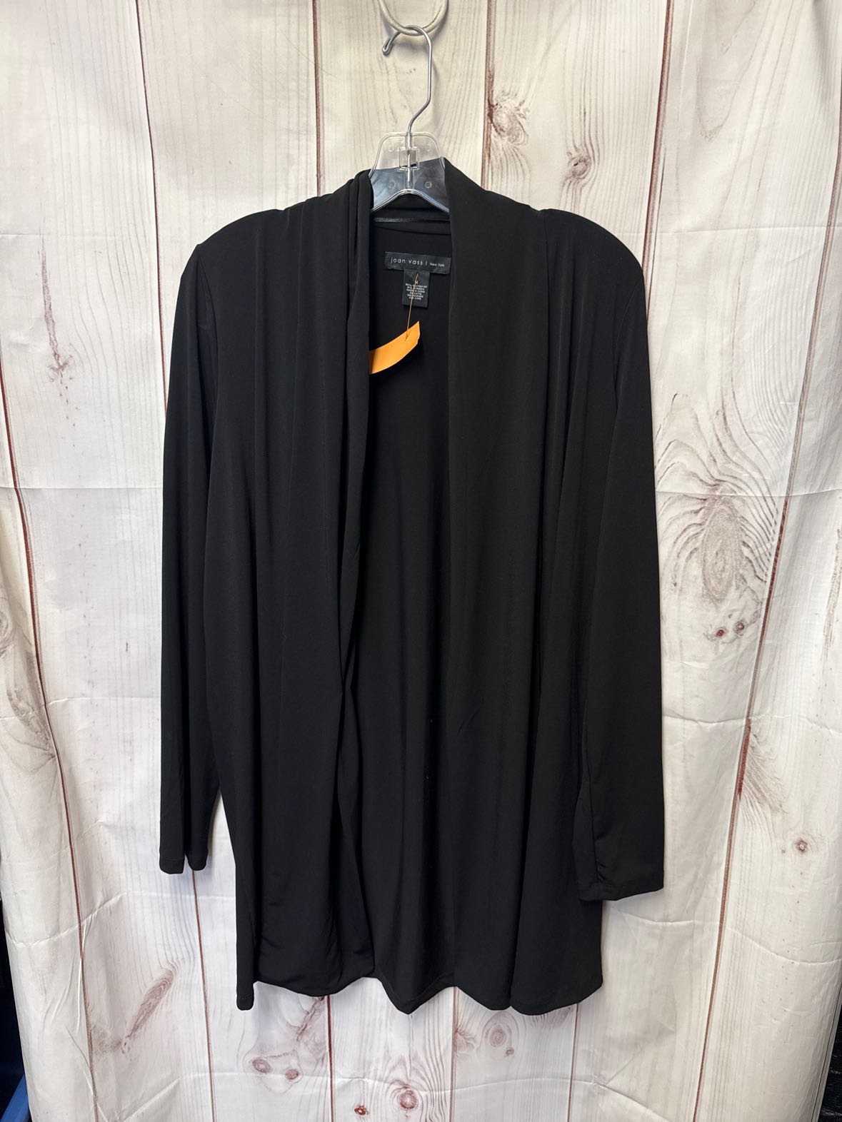 Joan Vass Women's Size M Black Cardigan
