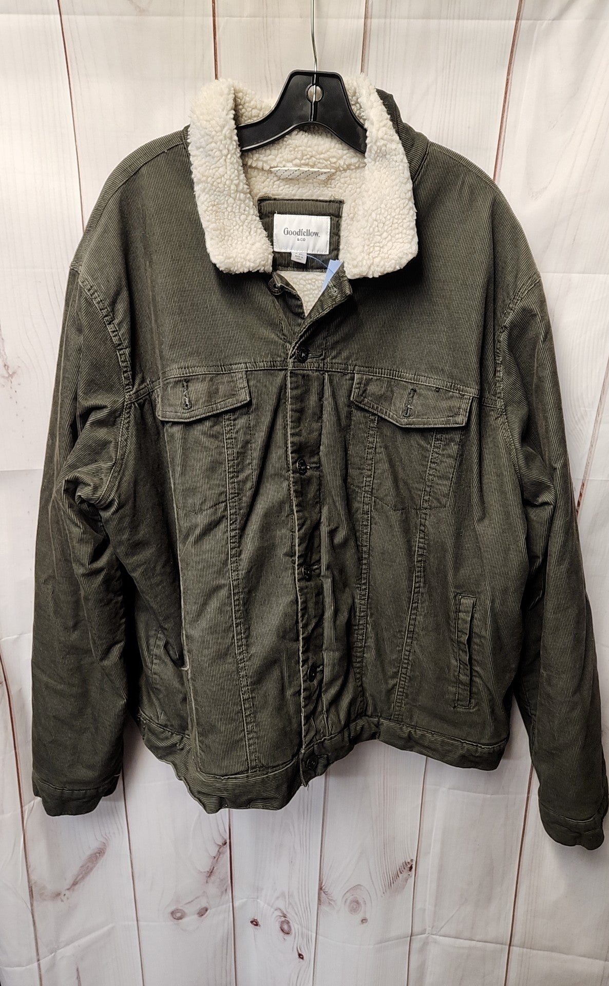 Goodfellow Men's Size XXL Green Corduroy Jacket