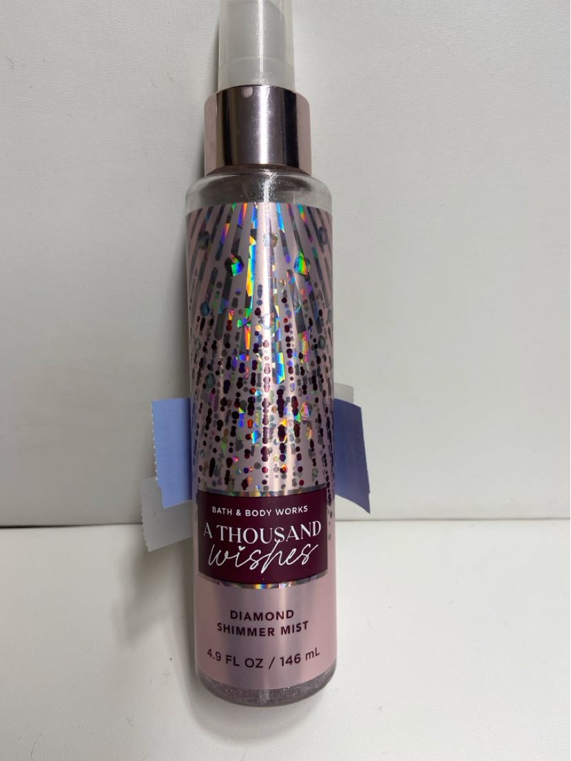 Bath & Body Works A Thousand Wishes Shimmer Mist 8fl oz 8/10full Perfume