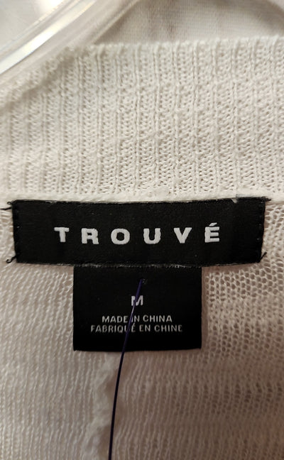 Trouve Women's Size M White Cardigan
