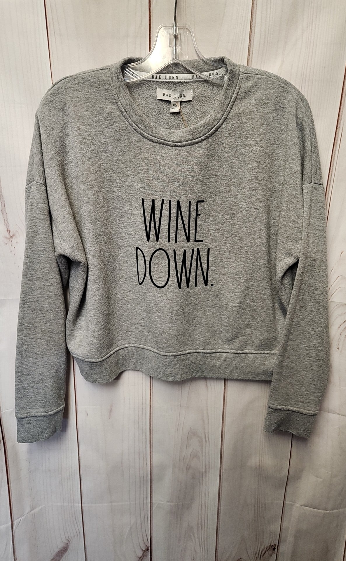 Rae Dunn Women's Size M Gray Sweatshirt