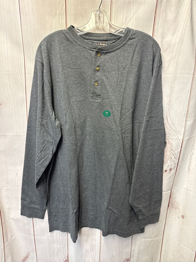 NWT LL Bean Men's Size L Tall Gray Shirt