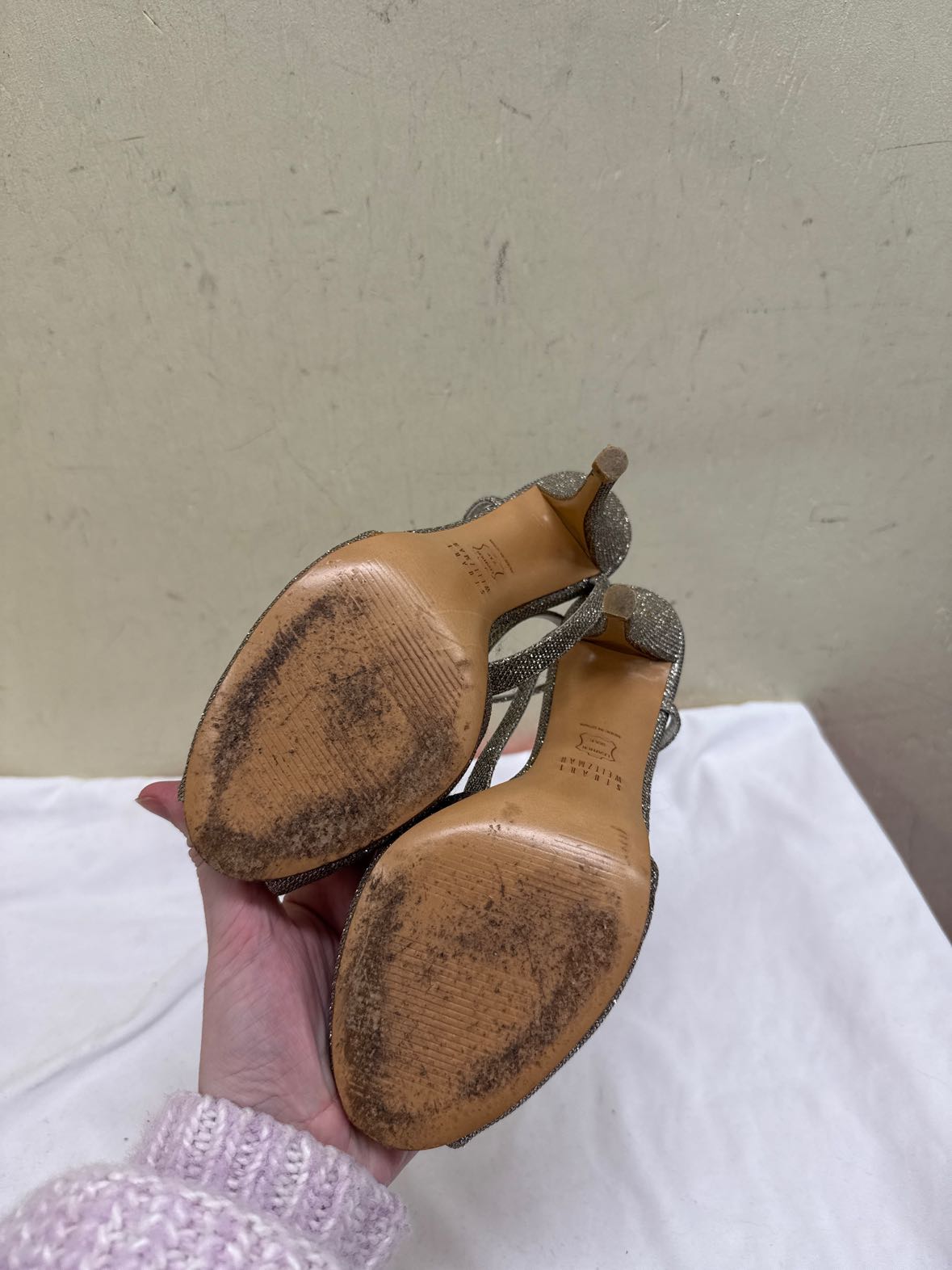 Stuart Weitzman Women's Size 6-1/2 Silver Pumps Shoes