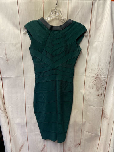 Herve Leger Women's Size M Green Dress