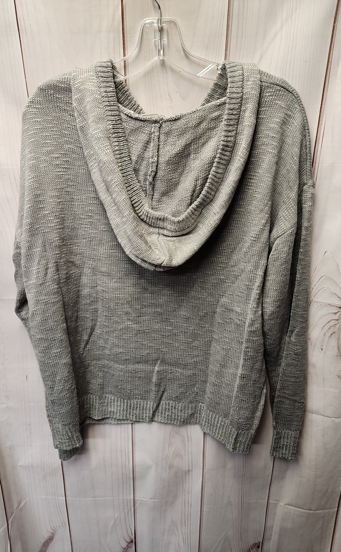 Mia & Tess Women's Size XL Gray Hooded Sweater