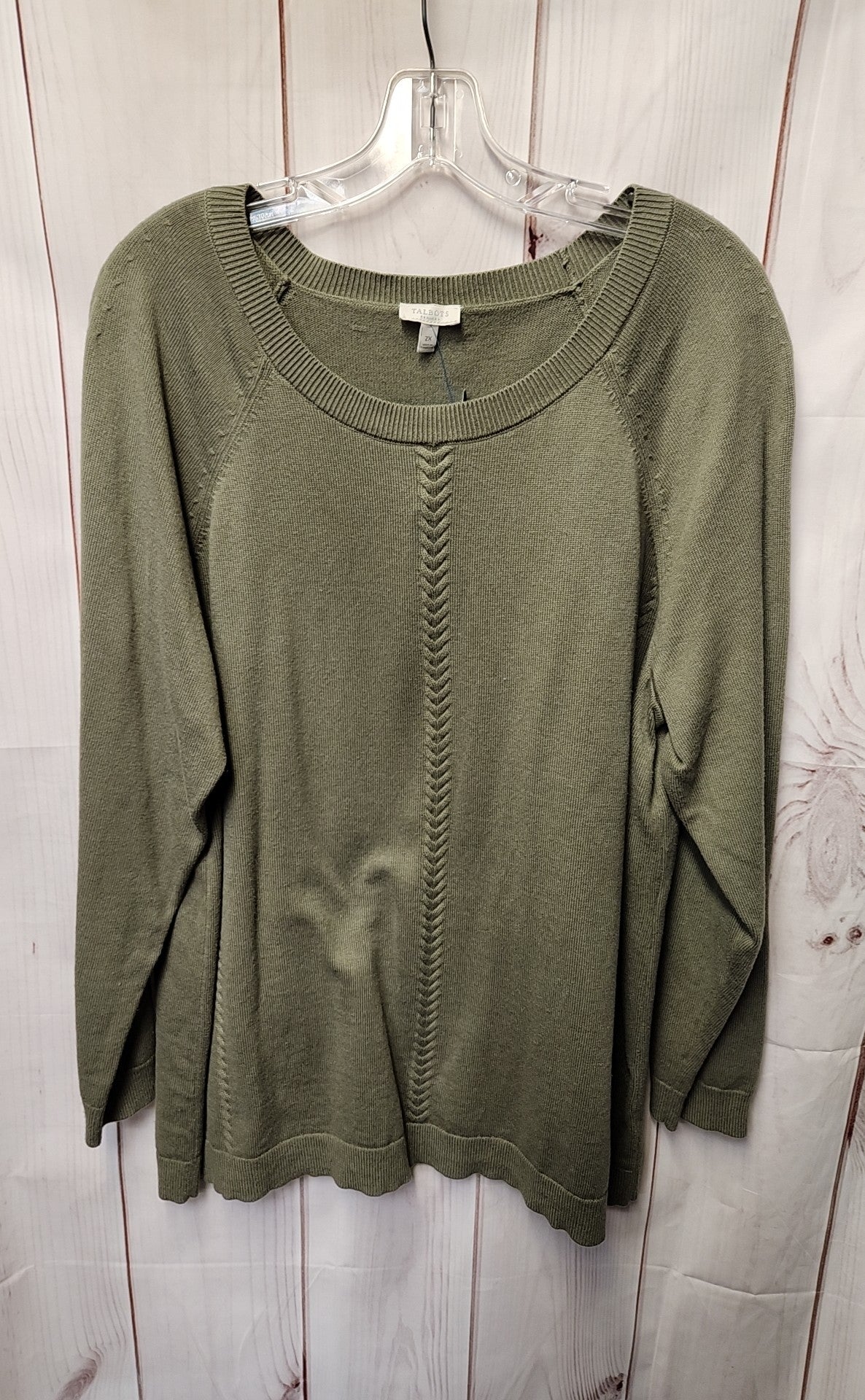 Talbots Women's Size 2X Olive Green Sweater