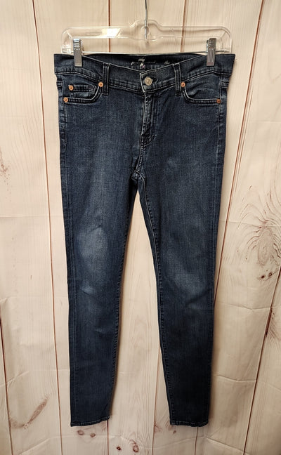 7 For All Mankind Women's Size 28 (5-6) Blue Jeans The Skinny