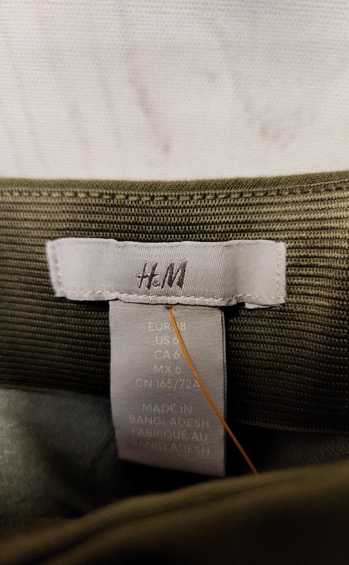 H&M Women's Size 6 Olive Green Pants