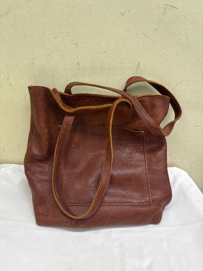 Portland Leather Goods Brown Leather Tote Bag