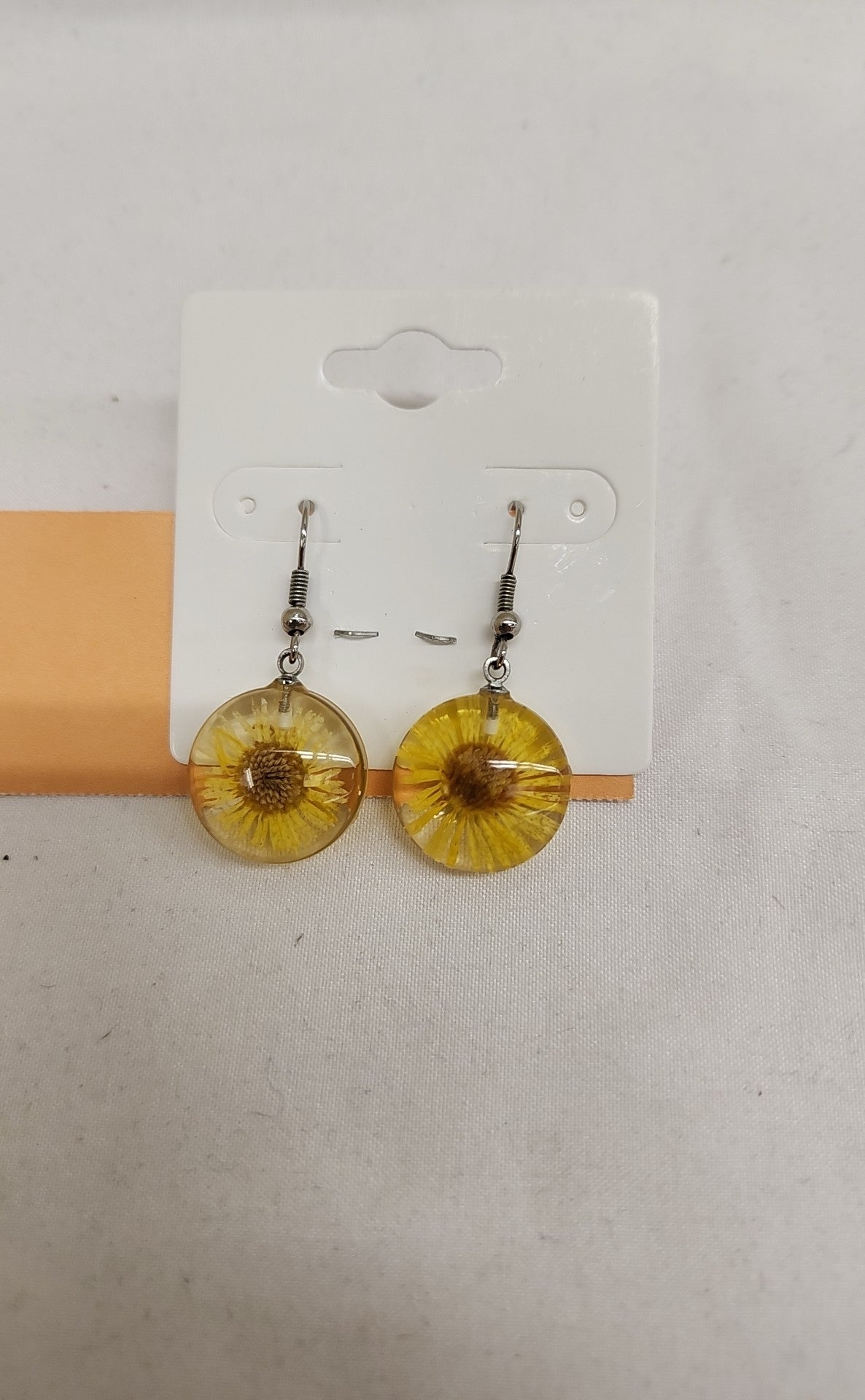 Yellow Flower Earrings