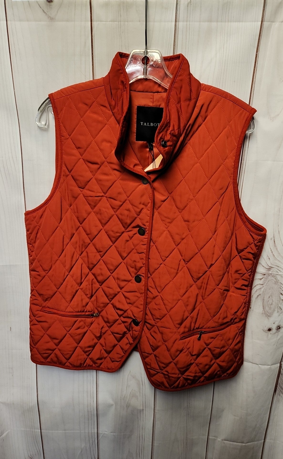 Talbots Women's Size L Orange Vest