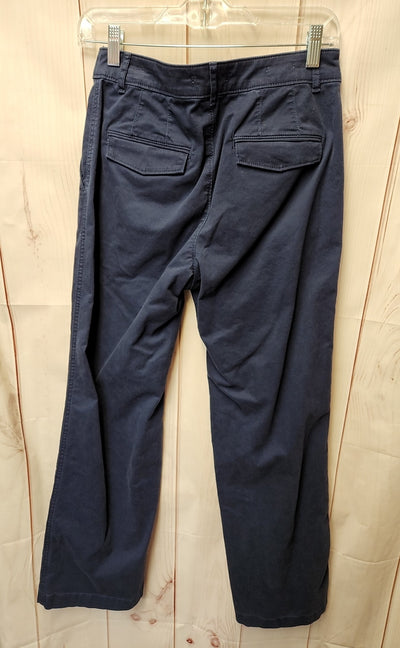 Loft Women's Size 2 Navy Pants The Monroe Wide Leg Curvy
