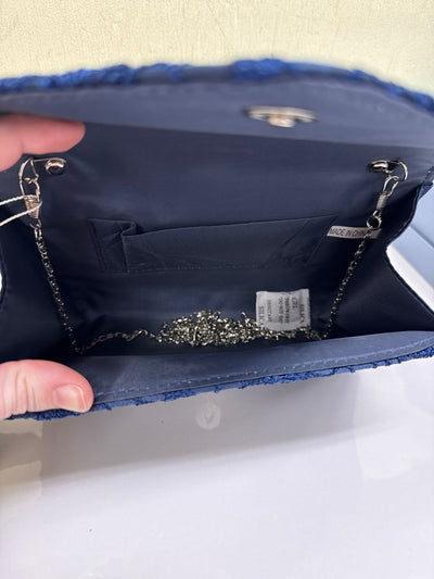 NWT Uborse Blue Lace Clutch