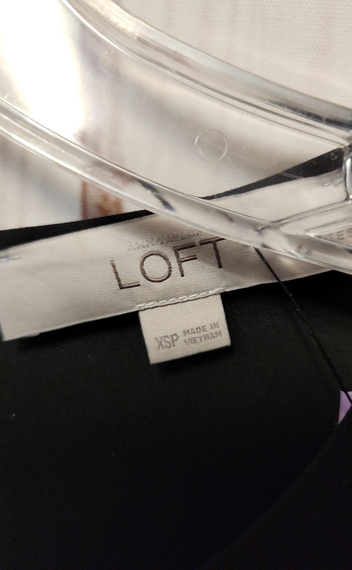 Loft Women's Size XS Petite Black Dress