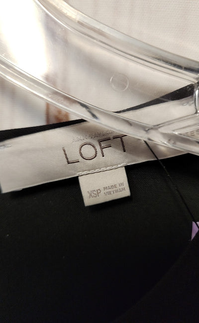 Loft Women's Size XS Petite Black Dress