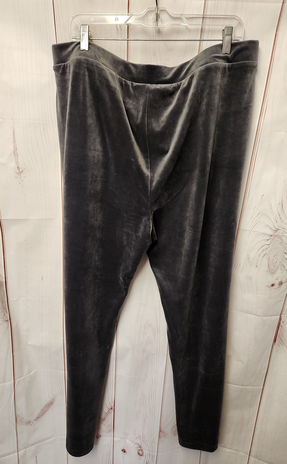 Chico's Women's Size 3 = US XL Gray Velour Sweatpants