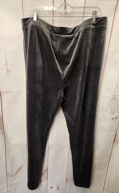 Chico's Women's Size 3 = US XL Gray Velour Sweatpants