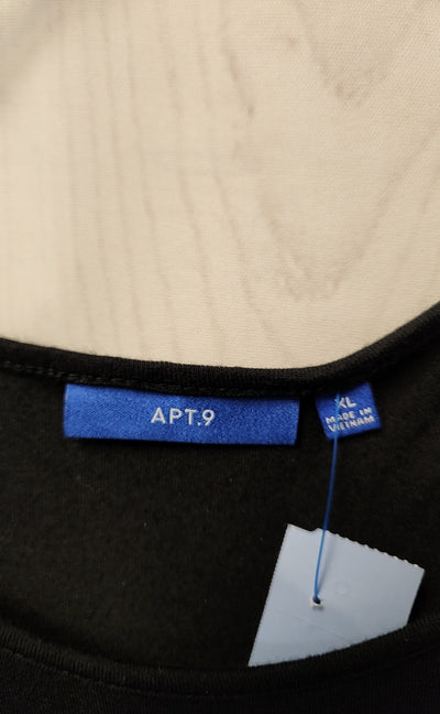 Apt 9 Women's Size XL Black Long Sleeve Top