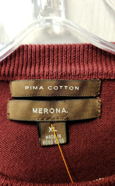 Merona Men's Size XL Red Sweater