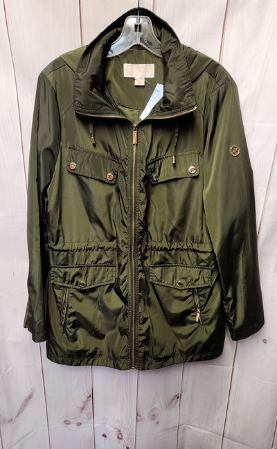 Michael Kors Women's Size L Green Coat