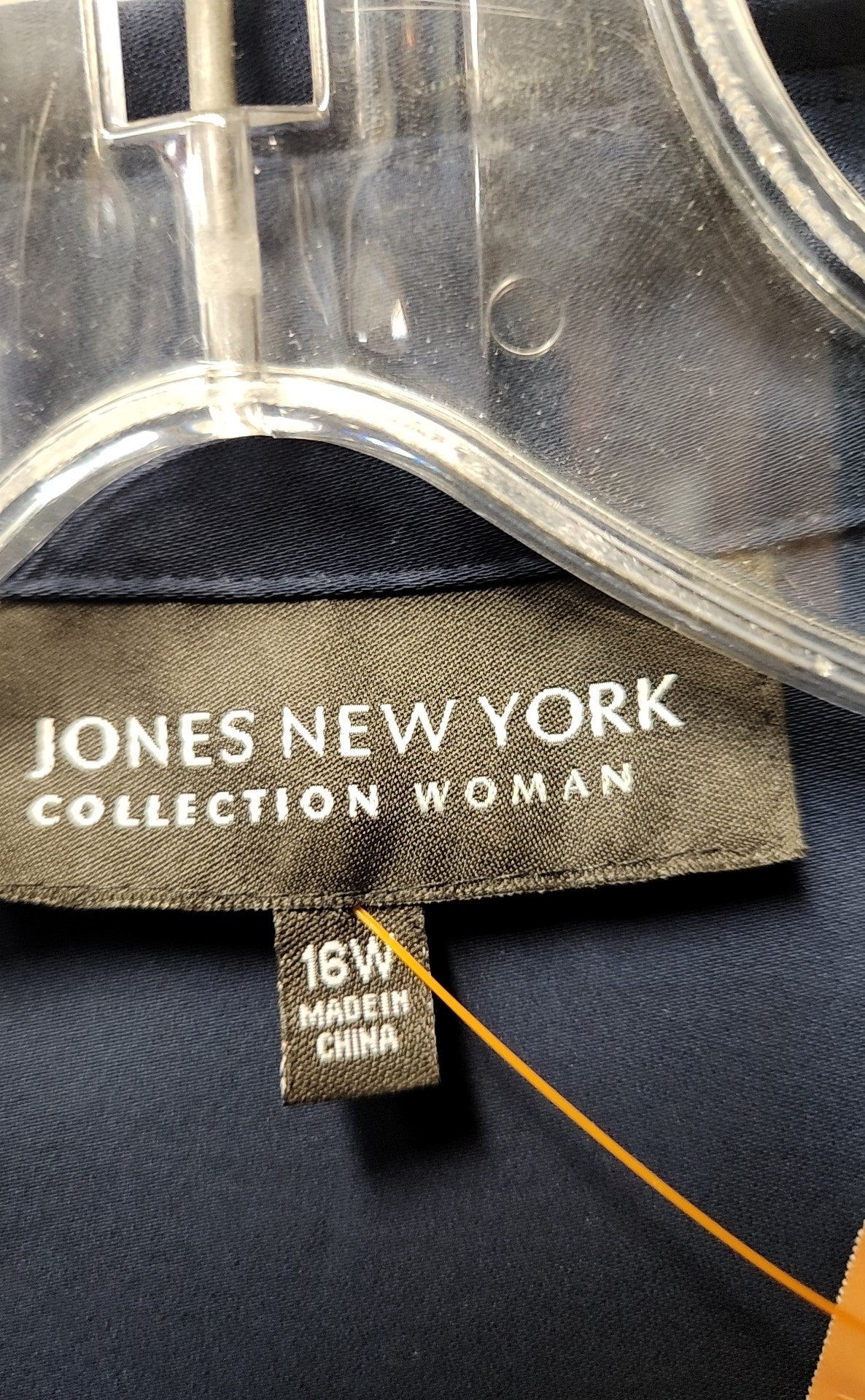 Jones New York Women's Size 16 Navy Long Sleeve Top