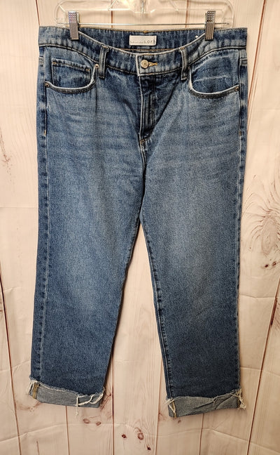 Loft Women's Size 29 (7-8) Blue Jeans The Slouchy Boyfriend