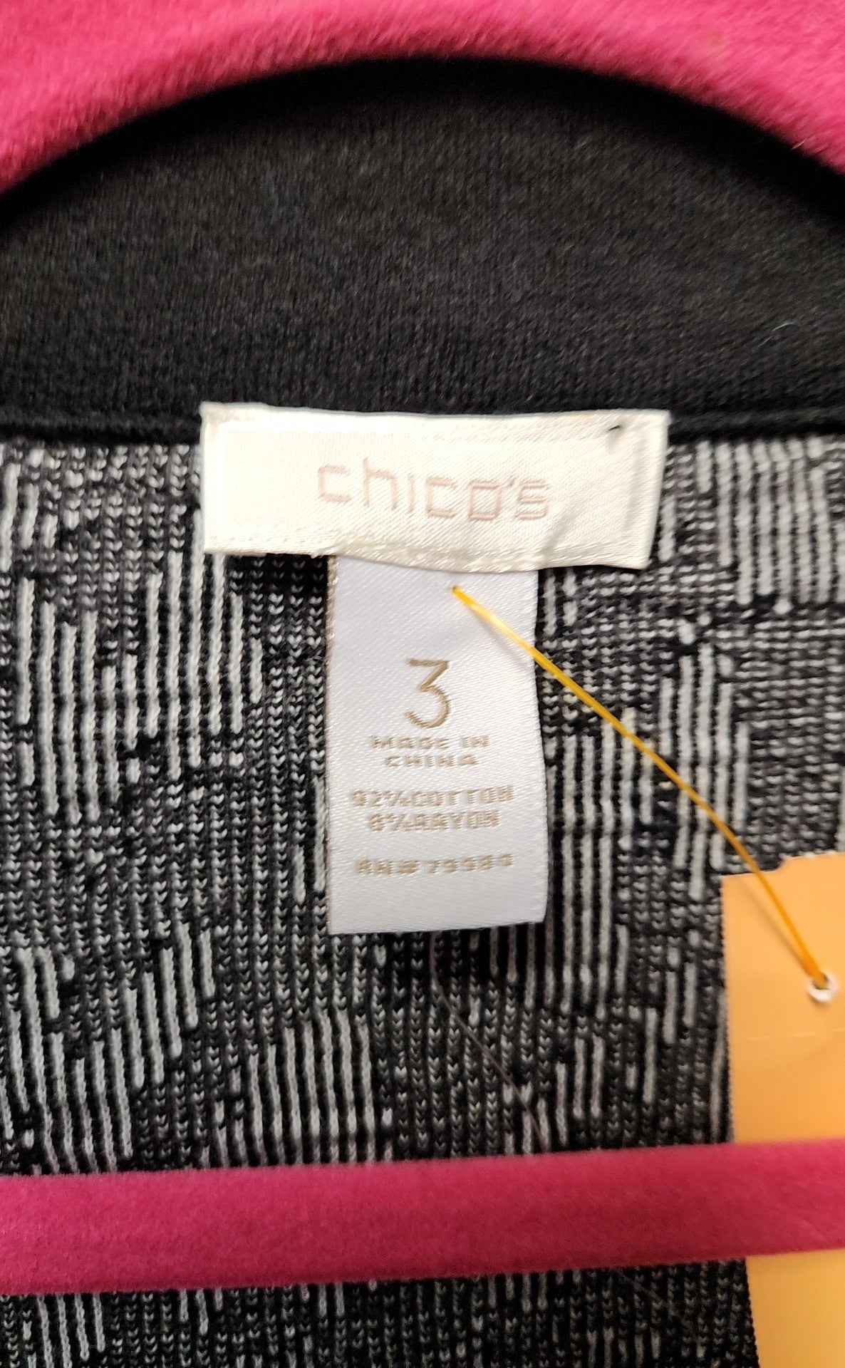 Chico's Women's Size 3 = US XL Black Jacket