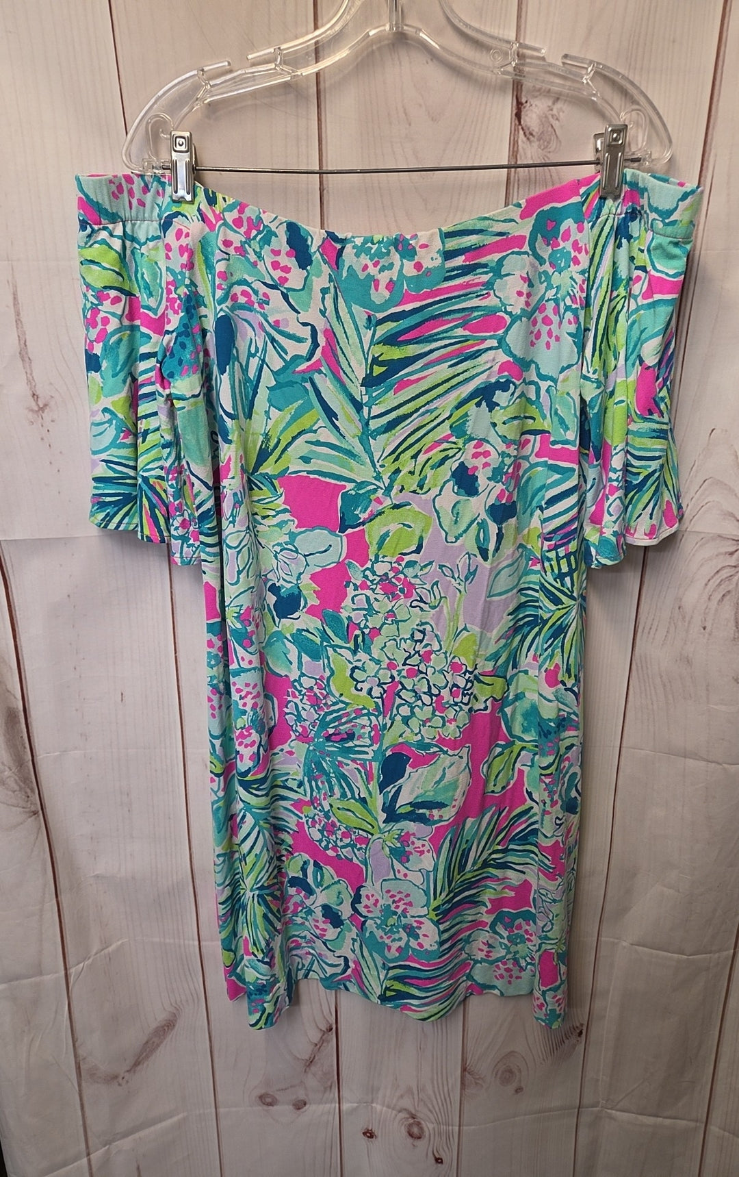 Lilly Pulitzer Women's Size XL Green & Pink Dress Off The Rack Lilly Pulitzer Women's Size XL Green & Pink Dress Off The Rack