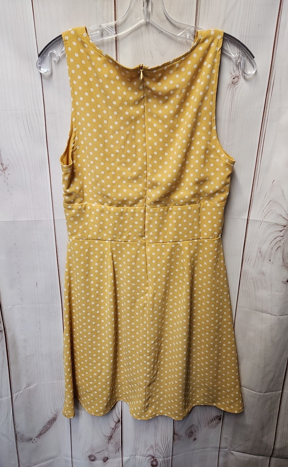 Mi Ami Women's Size M Yellow Polka Dot Dress