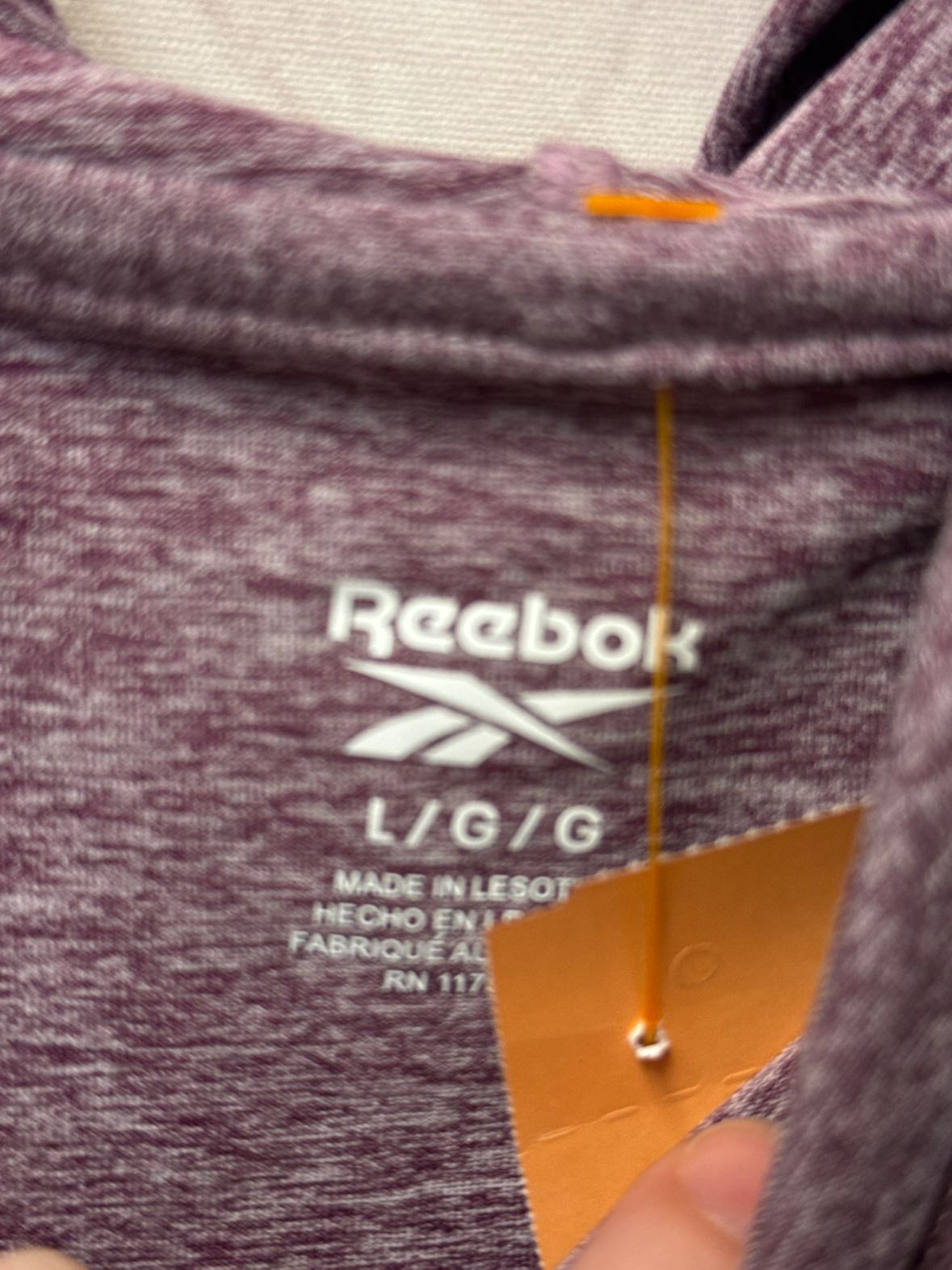 Reebok Women's Size L Purple Long Sleeve Top