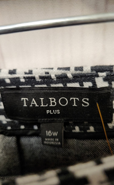 Talbots Women's Size 16 White & Black Skirt