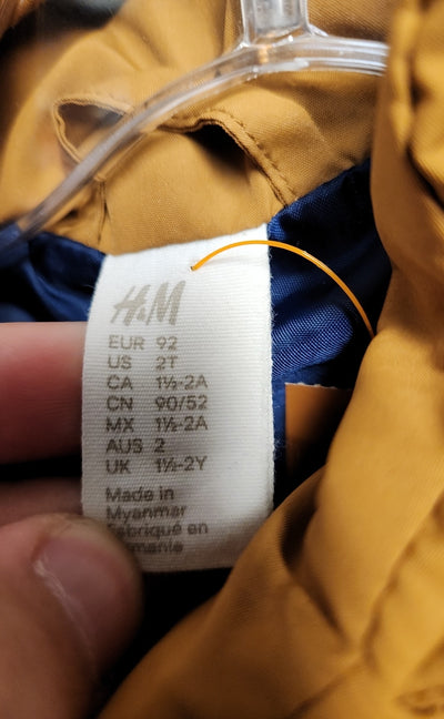H&M Boy's Size 2 Blue & Brown Vest