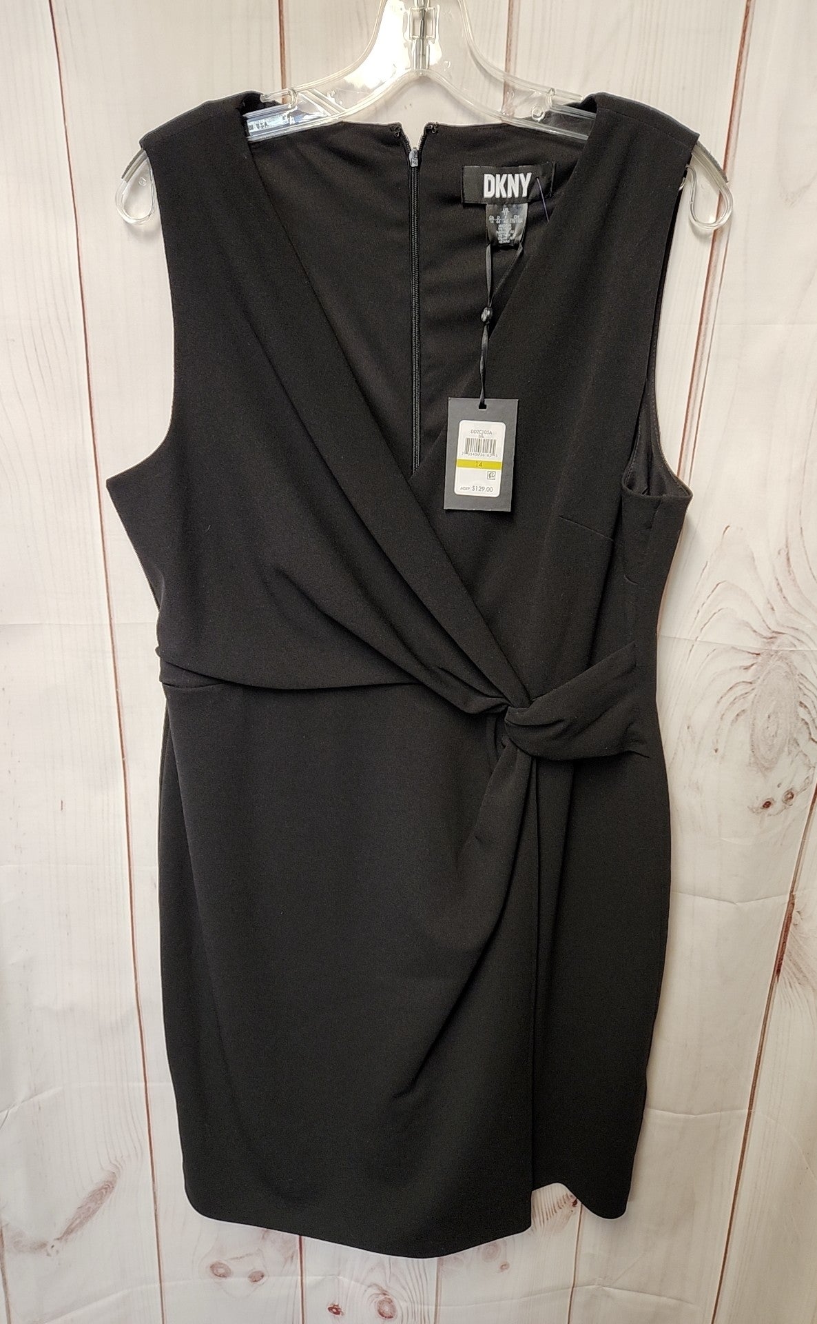 NWT DKNY Women's Size 14 Black Dress